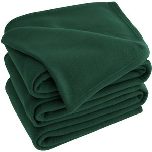 Dark Green Polar Fleece All-Season Fleece <b>Blanket</b> Lightweight Soft Breathable <b>Plush</b> Micro Fleece Throw <b>Blanket</b> By Avior - Product Image 2
