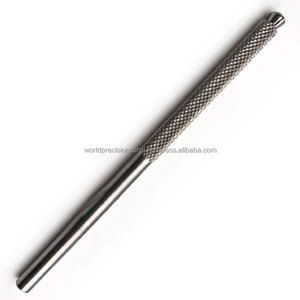 Manche de micro-scalpel miniature en acier inoxydable chirurgical 3K moleté avec mandrin autobloquant, pour kit d'instruments manuels - Product Image 6