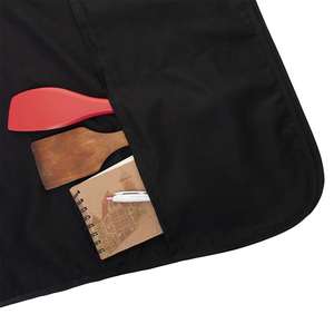 2025 Unisex Cobbler Vest Custom Embroidered <b>Kitchen</b> Chef <b>Apron</b> for Art Painting Grooming Working Uniform Black Restaurant Bar - Product Image 5