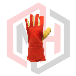 Gants de sécurité en cuir blancs, sans silicone, sans poudre, flexibles, respirants, avec manchette résistante aux déchirures et isolants thermiquement - Product Image 3