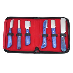 Premium Dog Cat Horse Grooming Stripping <b>Knife</b> Case 6pcs Stainless Steel Tools for Coat Care Fur Removal Thinning & Finishing - Product Image 1