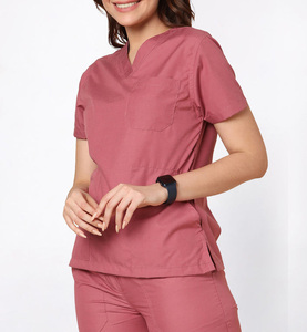 Uniformes Médicos Unisex al por Mayor, Conjunto de Uniformes de Trabajo para Hospital, Farmacia y Clínica, de Manga Corta, Verano, Tela de Poliéster y Spandex - Product Image 3