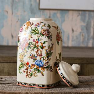 Jarrón de Cerámica con Diseño Floral Romántico y Artículo para Decoración del Hogar - Grande - Product Image 1