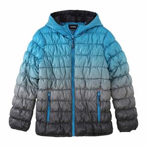 Veste d'hiver matelassée en toile enduite de haute qualité personnalisée avec col montant, fermeture éclair décorative sur le devant, imperméable - Product Image 3