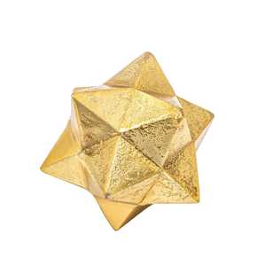 Gold Brass <b>Star</b> <b>Hanging</b> Ornament Handcrafted Reusable Eco-Friendly Festive Christmas Party Decoration Supplier - Product Image 1