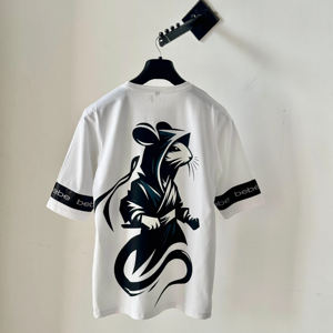 Camisetas de Felpa Francesa de Poliéster/Algodón, Personalizadas con Estampado Gráfico de Anime, Holgadas, para Hombre, Estilo Urbano, Transpirables, Sólidas, para Verano - Product Image 1