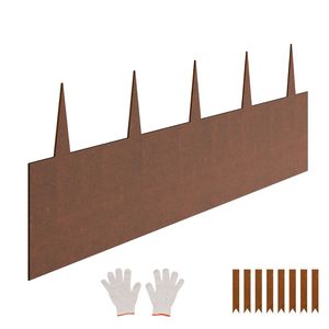 Steel Landscape <b>Edging</b> Weather-Resistant Pre-Rusted <b>Metal</b> 6 Packs 40 X 8 Bendable Garden <b>Edging</b> <b>Border</b> for Landscaping Decking - Product Image 4