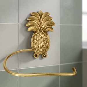 Portarrollos de Papel Higiénico con Forma de Piña, de Metal, para Montar en la Pared, Accesorio Novedoso para Baño - Product Image 5