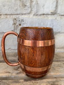 Jarra de Cerveza Vikinga Hecha a Mano, Jarra de Madera de Estilo Medieval, Jarra de Cerveza de Madera Natural - Product Image 2