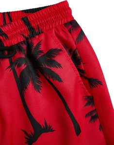 Men's 2 Piece Short Sleeve Graphic Tee Hawaiian Printed Drawstring Shorts <b>Set</b> - Product Image 5