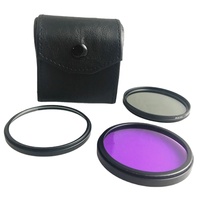 Équipement photographique MASSA, accessoires pour appareil photo numérique, filtre universel pour objectif d'appareil photo 3-en-1 en verre UV FLD CPL 77 mm