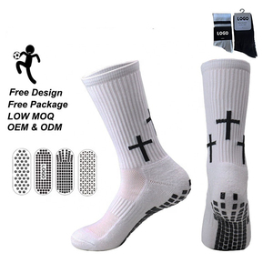 <b>Top</b> class Wholesale Cross Custom Color Wear-resistant Athletic Sport Crew Anti Slip Eco-Friendly <b>Socks</b> Football Soccer - Product Image 1