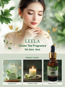 Huile parfumée au thé vert rafraîchissant – Arôme végétal frais pour bougies, savons, diffuseurs et créations DIY - Product Image 4