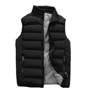 Chaleco para hombre, chaleco cortavientos, chaqueta sin mangas, chaleco de invierno, abrigo informal para hombre, acolchado de algodón, cálido y grueso, relleno de poliéster - Product Image 6