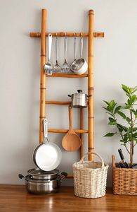 Eco-friendly Bamboo <b>Ladder</b> Rectangle Classic Home Decor High Quality Wholesale Price Best Supplier From Vietnam - Product Image 3