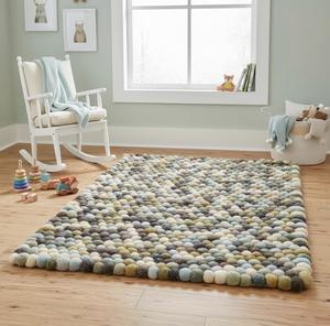 พรมขนสัตว์ทำมือ ลายแบบนามธรรม หนานุ่ม เป็นมิตรกับสิ่งแวดล้อม เหมาะสำหรับห้องนอน ห้องนั่งเล่น ตกแต่งบ้านสไตล์โมเดิร์น - Product Image 2