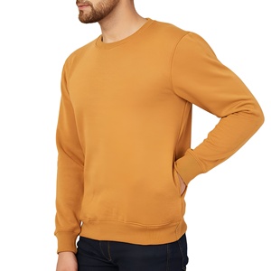 Sweat-shirt à col rond surdimensionné pour homme de haute qualité avec logo personnalisé, en molleton de coton, streetwear décontracté, OEM - Product Image 3