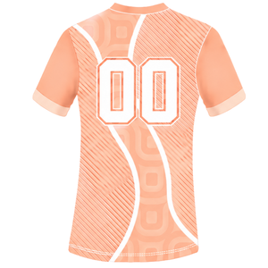 Maillot de rugby blanc pêche à manches courtes, col en V, motif géométrique, uniforme d'équipe personnalisé, respirant, pour l'entraînement et le sport, haute performance - Product Image 2