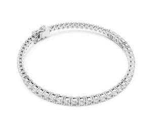 กำไลข้อมือเพชรแล็บทรงบริลเลียนต์ชุบทอง 14K 18K น้ำหนัก 1.95 กะรัต เครื่องประดับหรูหราสำหรับทุกเพศ เหมาะสำหรับเป็นของขวัญหมั้นและงานแต่งงาน ได้รับการรับรองจาก IGI - Product Image 1