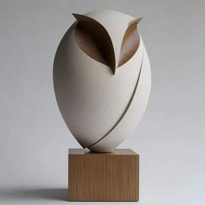 Sculpture en bois, art d'exposition pour le salon et l'espace de travail - Product Image 2