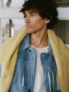 Premium Western Fringe <b>Suede</b> Leather <b>Jacket</b> Retro Cowboy Style Fashion <b>Jacket</b> High Quality Supplier - Product Image 4