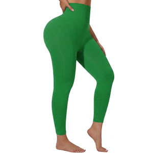 Leggings de sport pour femmes, super doux, 30 couleurs, avec poche, en soie de lait, style formel, pour le yoga et l'entraînement - Product Image 3