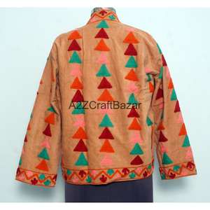 Chaqueta Cotrise Vintage Bordada a Mano con Relieve, Ecológica, Transpirable, de Secado Rápido, Forrada de Algodón, para Primavera/Otoño/Invierno/Verano - Product Image 5