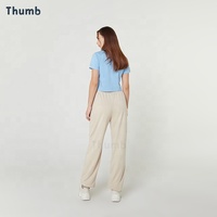 T-shirt 2022 Polyester pour femmes, haut court à la mode pour Sublimation vierge ou Logo personnalisé, fabriqué en thaïlande, 100%