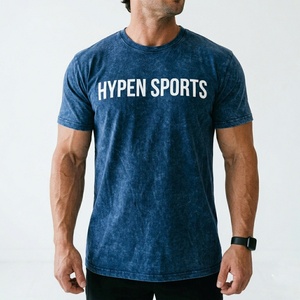 Wholesale Custom Logo Cotton Blank Vintage Acid Washed T Shirt Men Oversized Baggy <b>Tshirt</b> Heavyweight 100% Cotton Men's T-shirt - Product Image 3