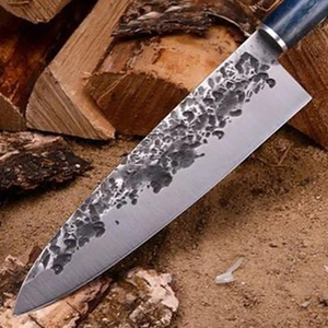 Cuchillo de Chef Personalizado Hecho a Mano Burraq con Hoja de Acero Inoxidable de 7 Pulgadas, Funda de Cuero y Otros Accesorios - Regalo para Chef - Product Image 4