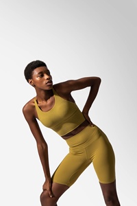 Pantalones cortos deportivos de LICRA para gimnasio atléticos para mujer, venta al por mayor, entrenamiento de Yoga transpirable con función anticelulítica - Product Image 5