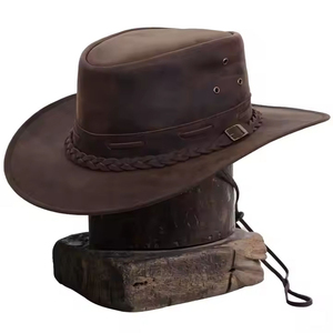 Chapeau Fedora Classique Personnalisé en Gros, Chapeau de Cowboy Western en Feutre de Laine à Bord Large Plat pour Femmes et Hommes, Chapeau de Cowboy Classique - Product Image 2