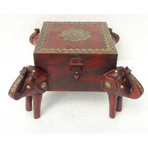 Boîte de rangement décorative en bois élégante coffret cadeau 4 pièces - Product Image 4