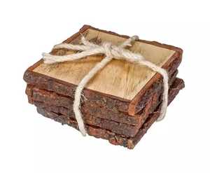 Posavasos de Madera Premium con Vetas Naturales y Diseño Decorativo Hecho a Mano para Mesas de Café, Mesas de Comedor y Hogares Elegantes - Product Image 2