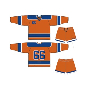Ensemble de tenue de hockey personnalisé de haute qualité, imprimé par sublimation, en tissu respirant et léger, double face, sur mesure - Product Image 5