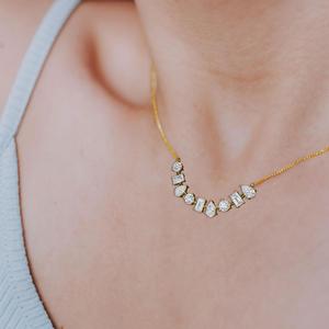 Colgante Delicado de Oro Blanco de 18K con Diamante Cultivado en Laboratorio de 1.39 CTW, Color Esmeralda, para Mujer, Joyería Fina, Regalo para Ocasiones Especiales - Product Image 5