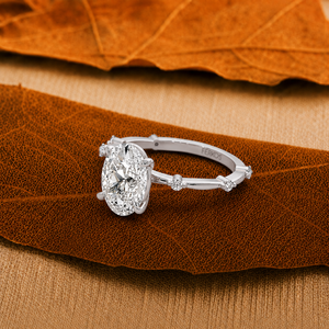 1.50CT Oval Cut Lab Grown Diamond Engagement <b>Ring</b> 14K Solid Yellow Gold IGI Certified Luxury Bridal <b>Wedding</b> Jewelry by LuxeShine - Product Image 5