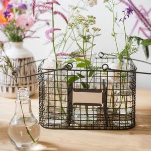 Stylish Vintage Eco-Friendly Heavy Duty Metal <b>Storage</b> <b>Basket</b> Multipurpose Home Closet Organizer - Product Image 5