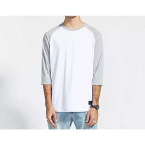 T-shirt à manches longues de haute qualité pour hommes, 100% coton, uni noir, vêtements tendance, t-shirt respirant à col rond à manches longues pour hommes - Product Image 2