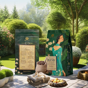 Café vietnamien de qualité supérieure, mélange premium, torréfaction moyenne, 60% Arabica, 40% Robusta, en grains entiers, emballage en sac ODM OEM - Product Image 1