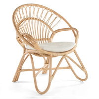 Chaise avec nœud en rotin naturel pour enfant, meuble d'extérieur, chaise pour enfants, offre spéciale