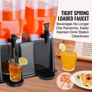 Dispenser per Succhi in Plastica da 5L con 2 Rubinetti e Coperchi per Feste - Tè Freddo e Limonata - Product Image 3