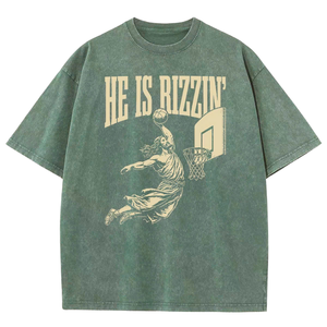 Heavyweight 230gsm Custom Acid Wash Vintage Laser Cut Oversized Blank Streetwear Boxy Fit Graphic T-Shirts - Product Image 4