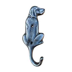 Heavy Duty Metal Dog <b>Wall</b> <b>Hook</b> Shape Decorative Animal Coat Rack Antique Cast Iron <b>Key</b> Holder - Product Image 1