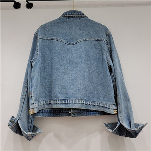 Chaqueta de Mezclilla OEM 2026, Nueva Colección, Personalizada, para Mujer, Primavera y Otoño, Estilo Holgado, Blusa Corta, a Precio Accesible - Product Image 2