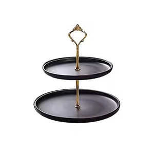 Luxury <b>Craft</b> Metal 2 Tier Cake Stand Cake Display Rack Dessert Serving Stand Table Decor Wedding - Product Image 1