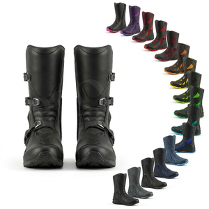 Botas de Motociclismo Personalizadas, Impermeables, Antideslizantes, Material Personalizado, Transpirables, para Carreras y Turismo, Venta al por Mayor, OEM, ODM - Product Image 1