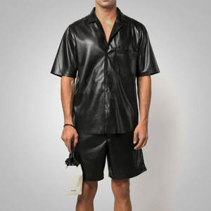 Camisas de Cuero Duraderas para Hombre, Ajuste Cómodo, Material Ligero y Suave, Adecuadas para Uso Diario en la Oficina y Casual - Product Image 4