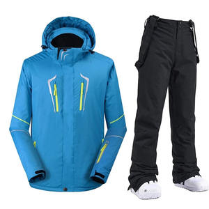 Combinaison de ski unisexe coupe-vent, ensemble veste et pantalon de neige avec survêtements pour hommes et unisexe à capuche personnalisé élégant pour l'hiver - Product Image 1
