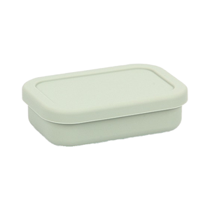Boîte à lunch en silicone de qualité alimentaire, ensemble de bouteilles bento, logo personnalisé, écologique, sans BPA, étanche, pliable, rectangulaire, moderne - Product Image 3